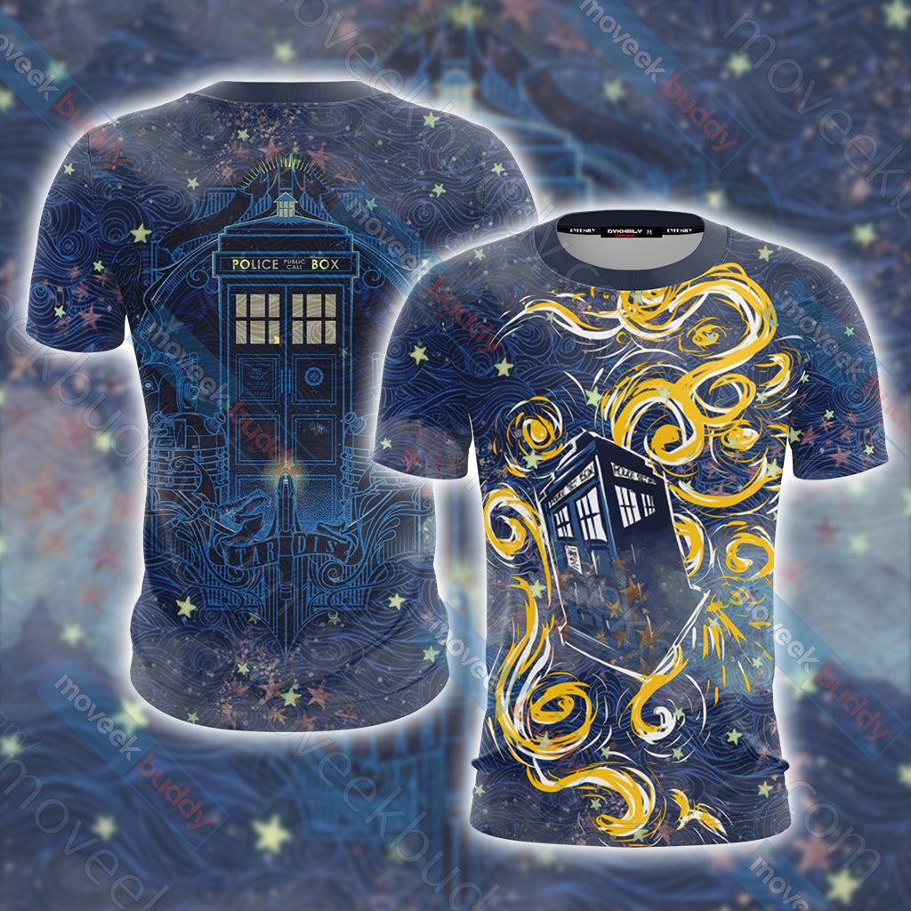 Doctor Who - Tardis Unisex 3D T-shirt US/EU S (ASIAN L)  
