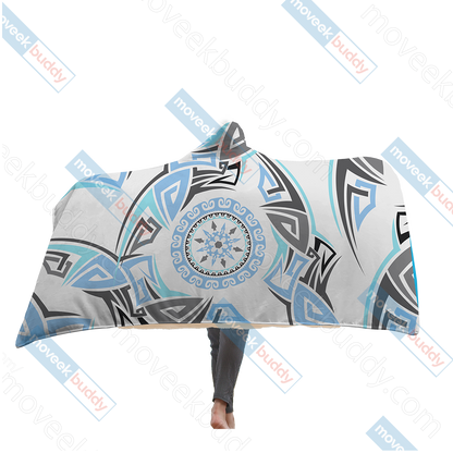 RWBY Weiss Schnee Symbol Hooded Blanket Adult 80"x60"  
