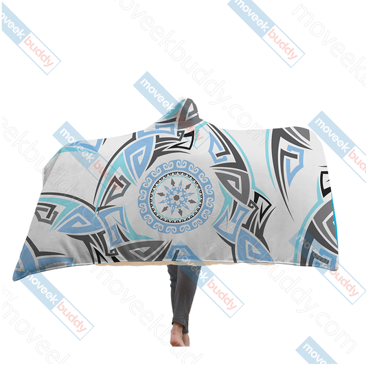 RWBY Weiss Schnee Symbol Hooded Blanket Adult 80"x60"  