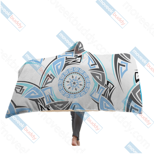 RWBY Weiss Schnee Symbol Hooded Blanket Adult 80"x60"  