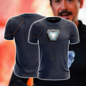 Iron Man Cosplay (Tony Stark) Unisex 3D T-shirt S B 