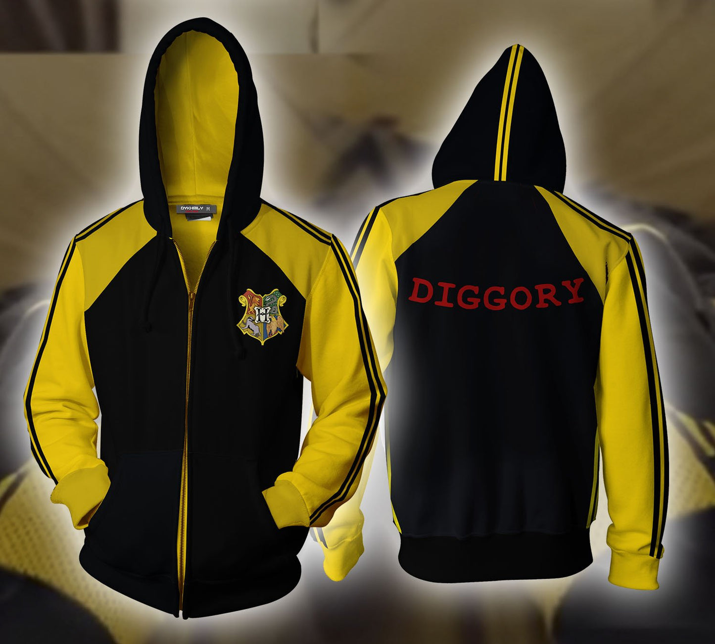 Harry Potter Triwizard Tournament (Diggory) Zip Up Hoodie S  