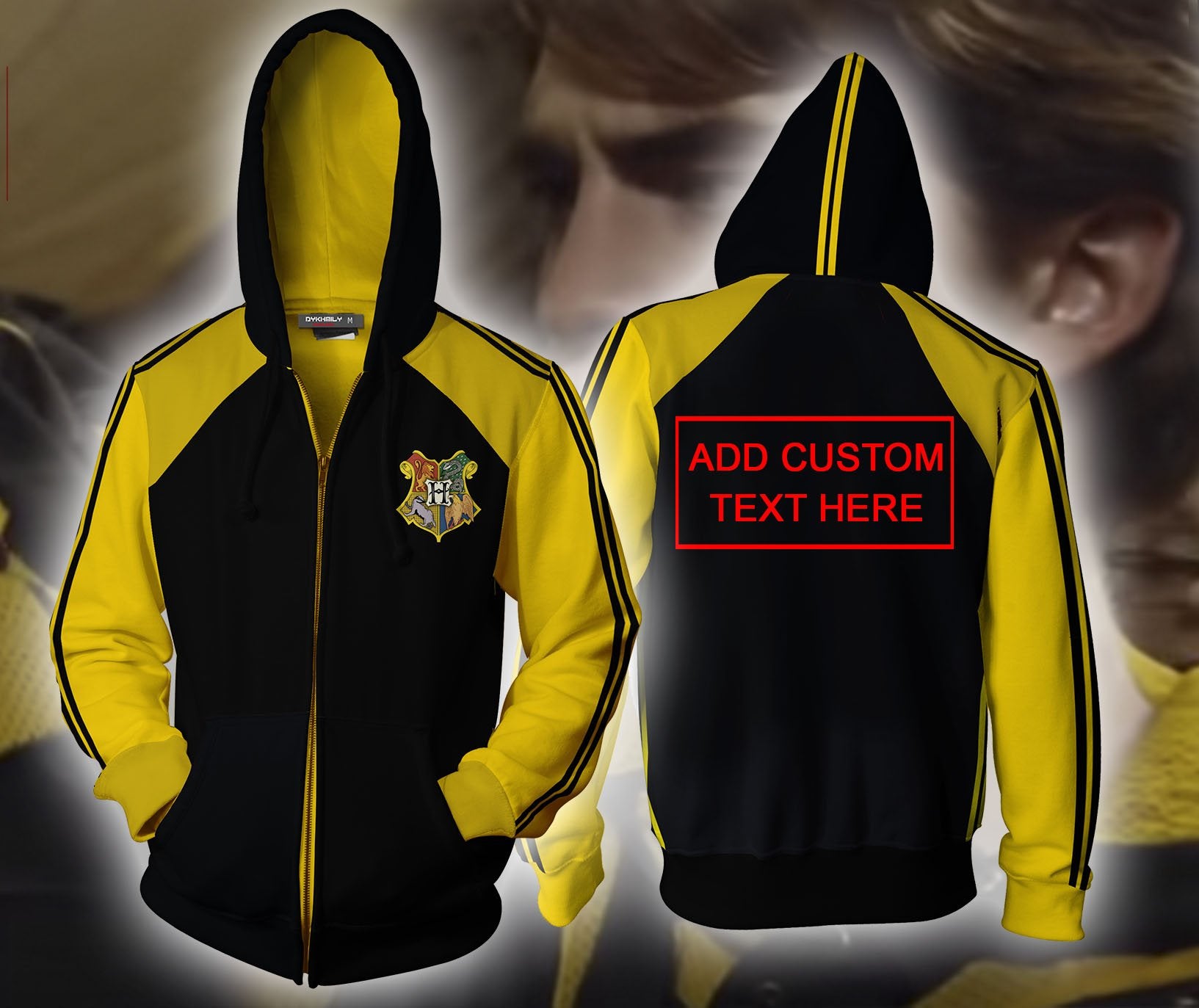 Harry Potter Quidditch World Cup Diggory (Custom) Zip Up Hoodie S  