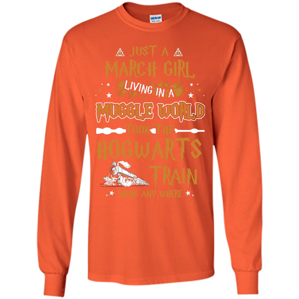 Harry Potter T-shirt Just A March Girl Living In A Muggle World   