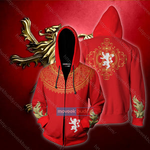 House Lannister Game Of Thrones New Zip Up Hoodie US/EU XXS (ASIAN S)  