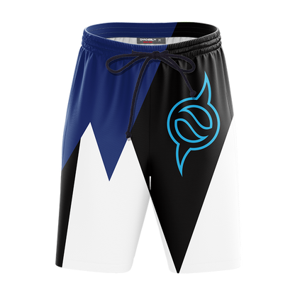 Digimon The Crest Of Friendship New Look 3D Beach Shorts   