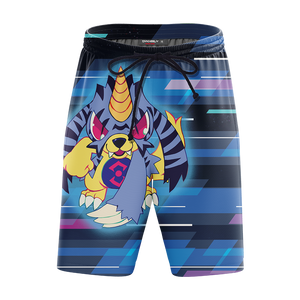 Digimon Gabumon New Look Unisex 3D Beach Shorts   