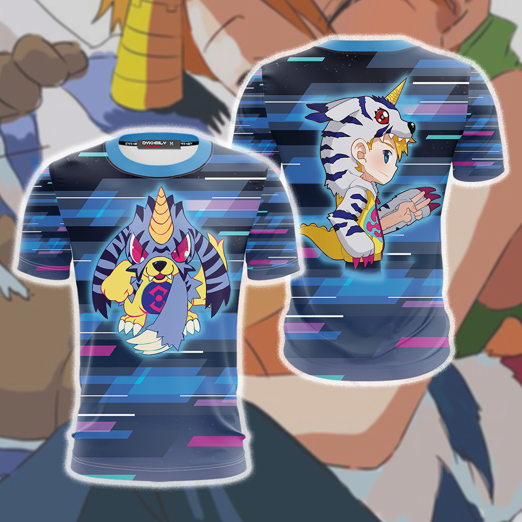 Digimon Gabumon New Look Unisex 3D T-shirt S  