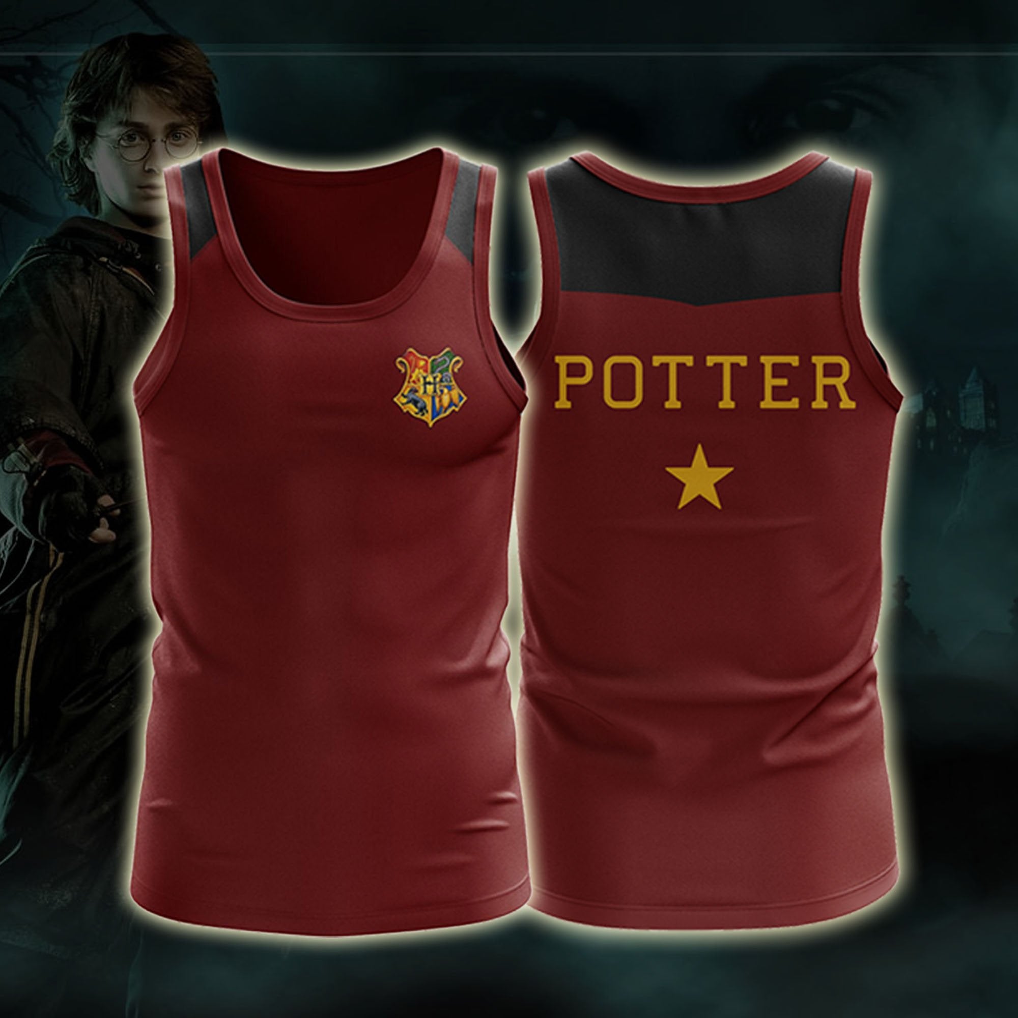 Harry Potter Triwizard Tournament (Potter) 3D Tank Top S  