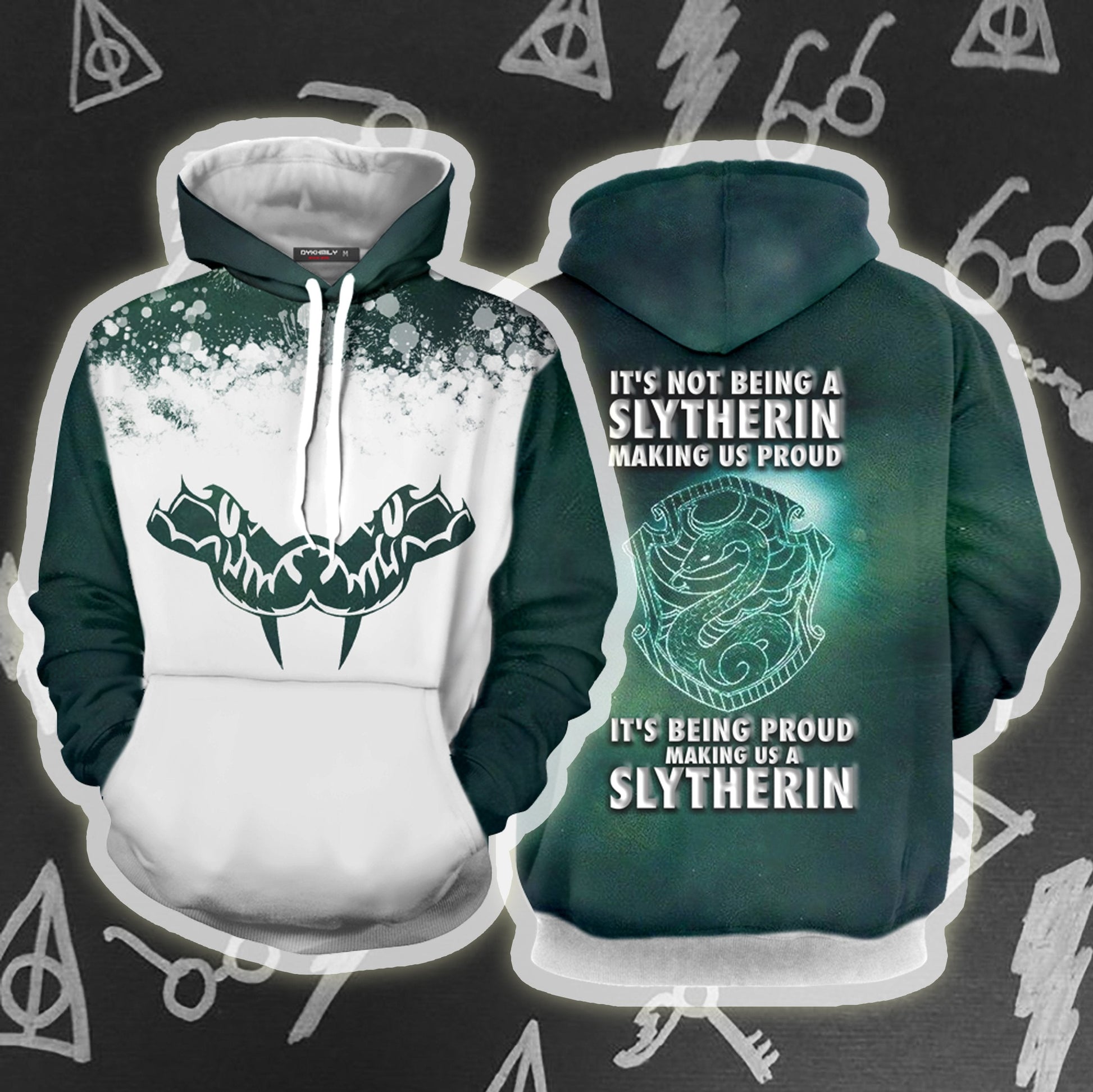 It's Being Proud Making Us A Slytherin Harry Potter 3D T-shirt Hoodie S 