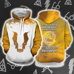 It's Being Proud Making Us A Hufflepuff Harry Potter 3D T-shirt Hoodie S 