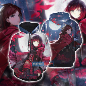 RWBY Ruby Rose 3D Hoodie   