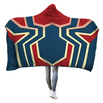 Spider-man 3D Hooded Blanket Adult 80"x60" Iron Spider 