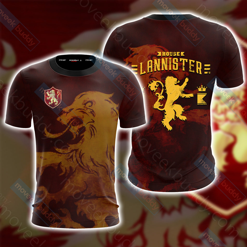 House Lannister Game Of Thrones Unisex 3D T-shirt S  