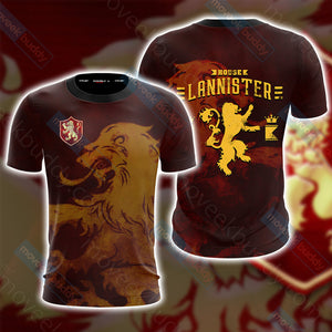 House Lannister Game Of Thrones Unisex 3D T-shirt US/EU S (ASIAN L)  