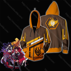 RWBY Yang Xiao Long Zip Up Hoodie XS  