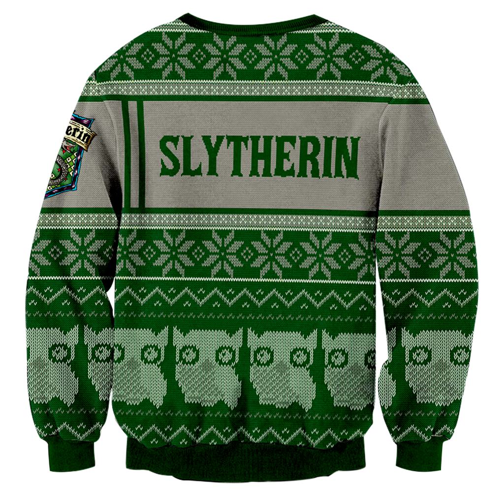 Slytherin Harry Potter Ugly Christmas 3D Sweater   