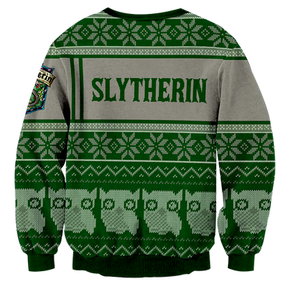 Slytherin Harry Potter Ugly Christmas 3D Sweater   