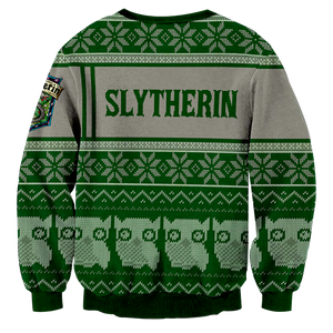 Slytherin Harry Potter Ugly Christmas 3D Sweater   