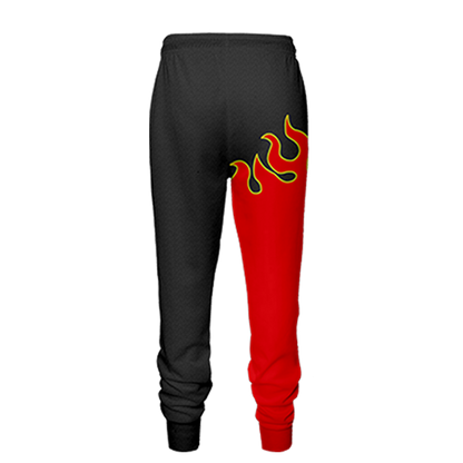 Tekken Jin Kazama Red Flame Cosplay Jogging Pants   