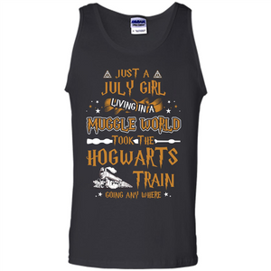 Harry Potter T-shirt Just A July Girl Living In A Muggle World Black S 