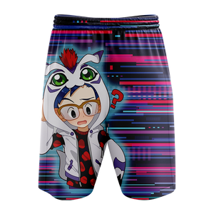 Digimon Gomamon New Look Unisex 3D Beach Shorts   