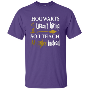 I Teach Muggles Instead T-shirt Purple S 