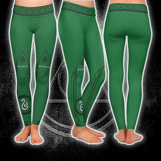Slytherin Flag Harry Potter Leggings S  