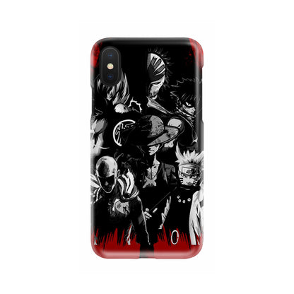 Naruto, Saitama, Luffy,  Luffy,, Goku and Kurosaki Phone Case   