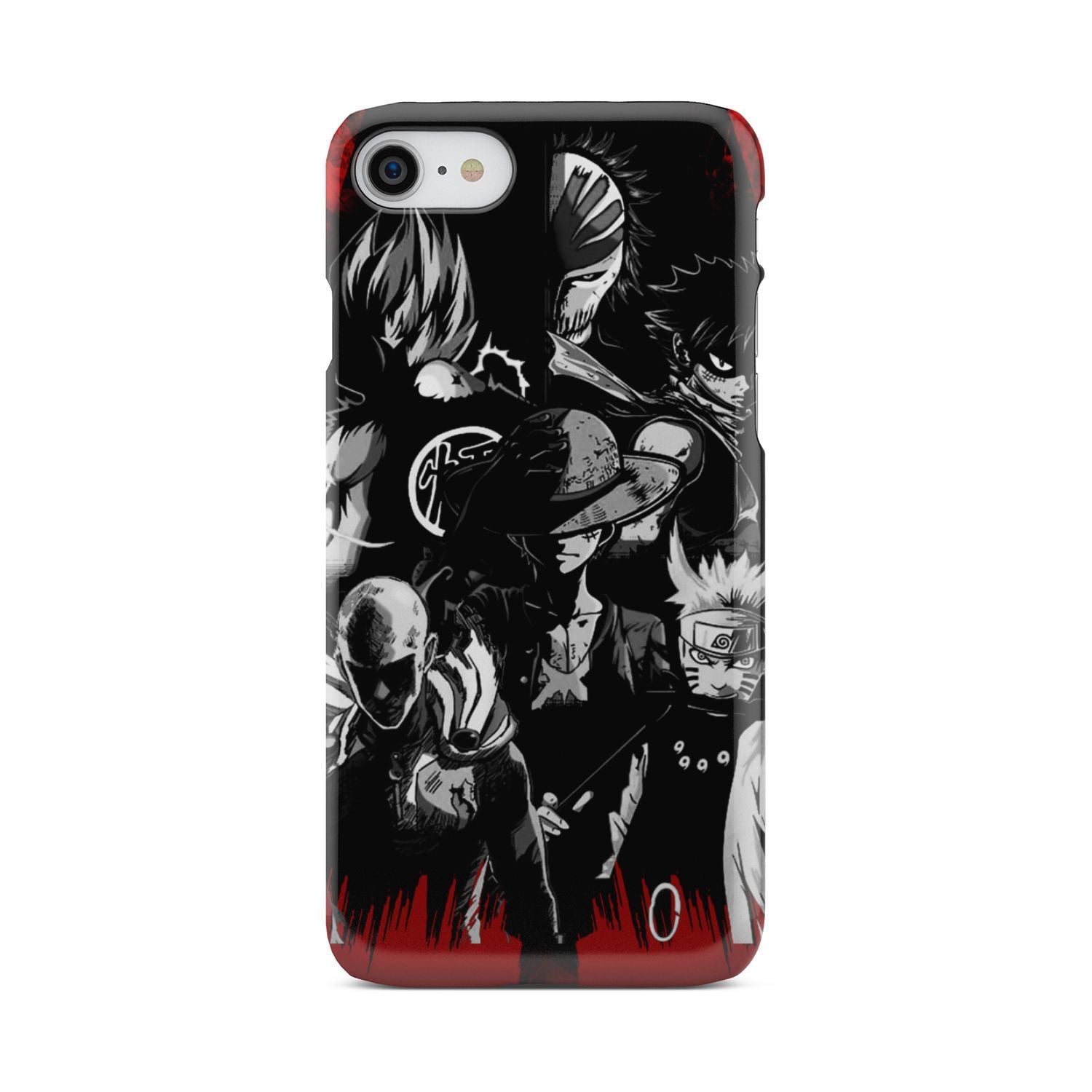 Naruto, Saitama, Luffy,  Luffy,, Goku and Kurosaki Phone Case iPhone 7  