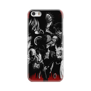 Naruto, Saitama, Luffy,  Luffy,, Goku and Kurosaki Phone Case iPhone 5s  