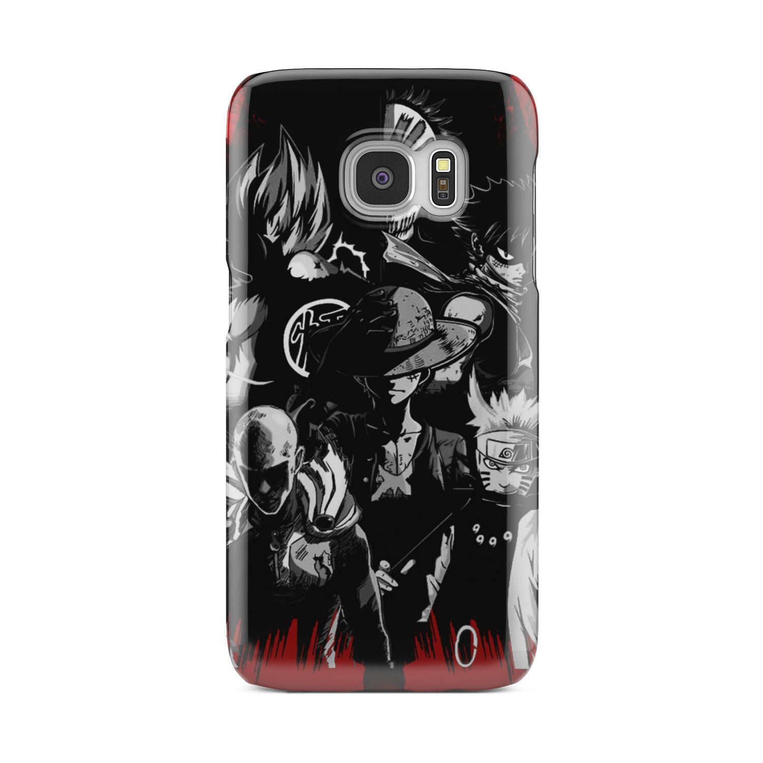 Naruto, Saitama, Luffy,  Luffy,, Goku and Kurosaki Phone Case Samsung Galaxy S6  