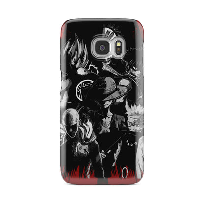 Naruto, Saitama, Luffy,  Luffy,, Goku and Kurosaki Phone Case Samsung Galaxy S6  