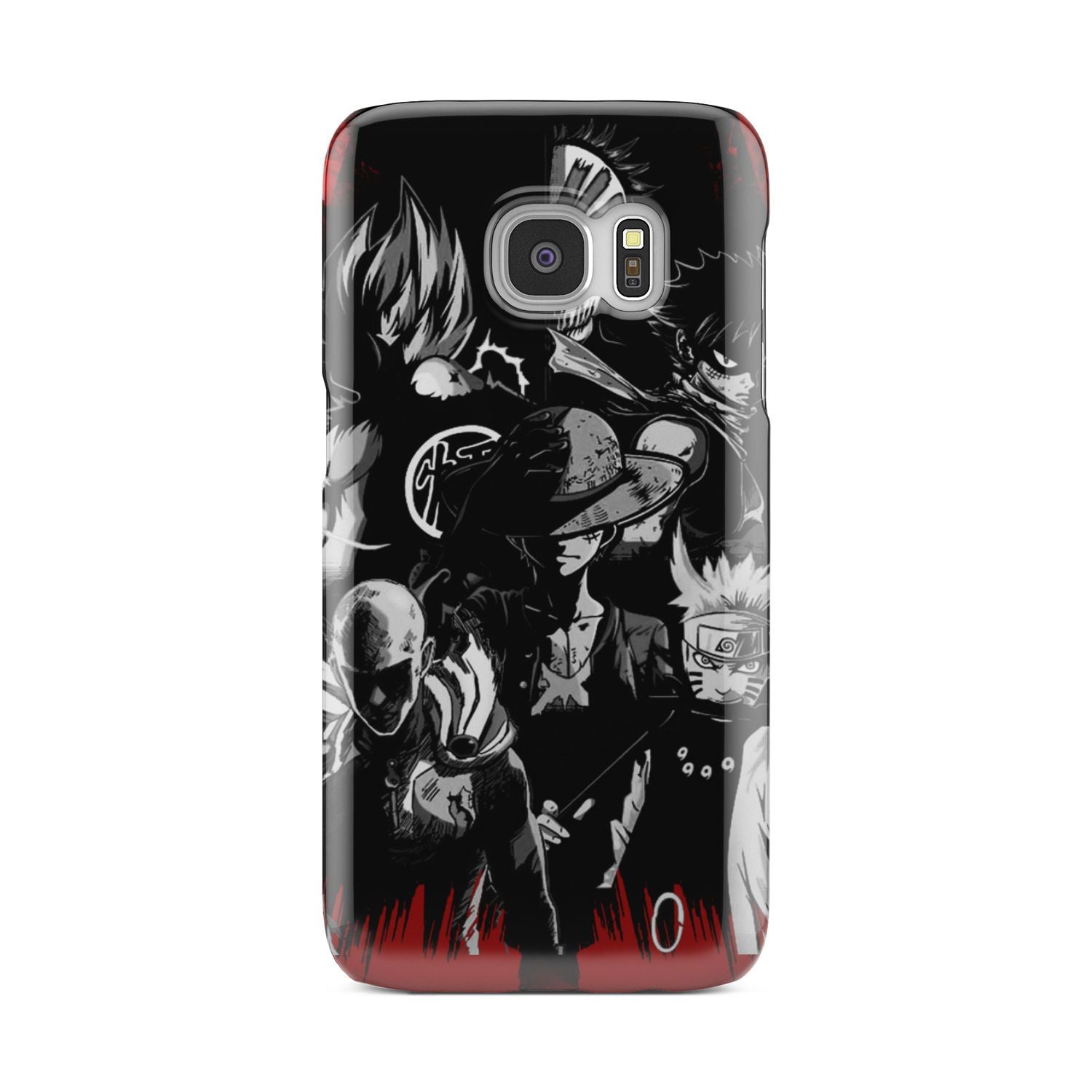 Naruto, Saitama, Luffy,  Luffy,, Goku and Kurosaki Phone Case Samsung Galaxy S6 Edge  
