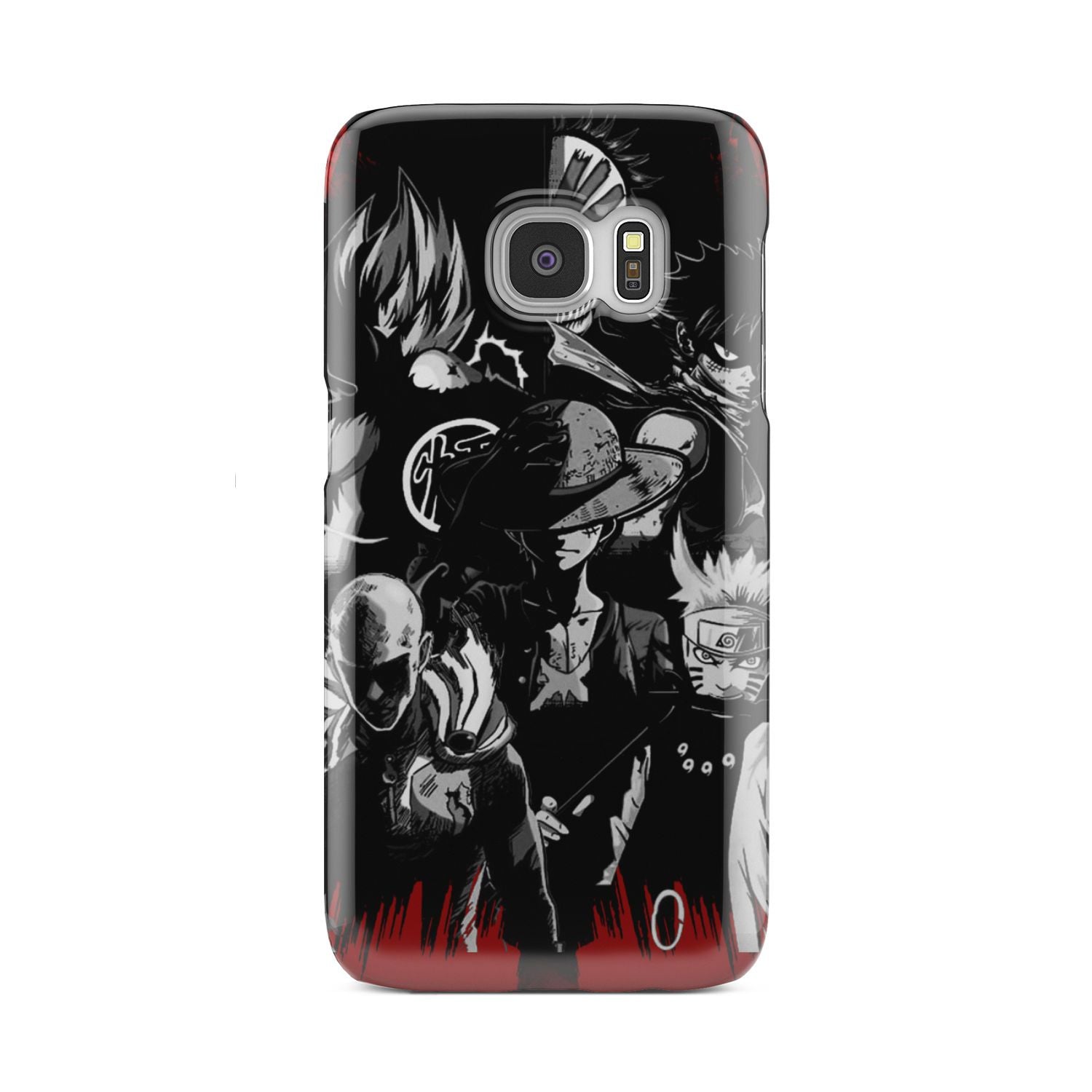 Naruto, Saitama, Luffy,  Luffy,, Goku and Kurosaki Phone Case Samsung Galaxy S7  