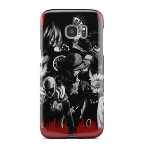 Naruto, Saitama, Luffy,  Luffy,, Goku and Kurosaki Phone Case Samsung Galaxy S7 Edge  