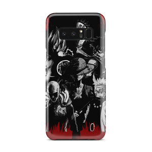 Naruto, Saitama, Luffy,  Luffy,, Goku and Kurosaki Phone Case Samsung Galaxy Note 8  