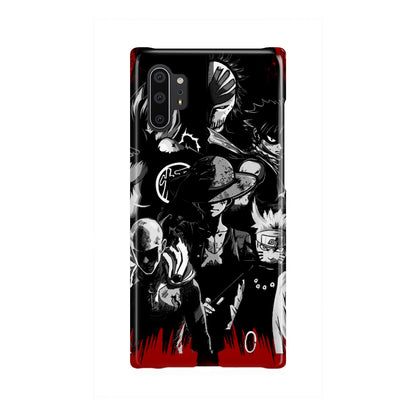Naruto, Saitama, Luffy,  Luffy,, Goku and Kurosaki Phone Case Samsung Galaxy Note 10 Plus  