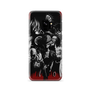 Naruto, Saitama, Luffy,  Luffy,, Goku and Kurosaki Phone Case Samsung Galaxy S9  