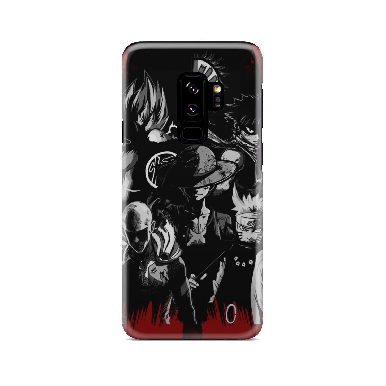 Naruto, Saitama, Luffy,  Luffy,, Goku and Kurosaki Phone Case Samsung Galaxy S9 Plus  