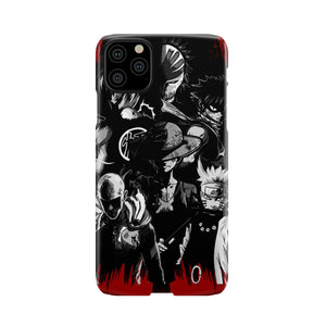 Naruto, Saitama, Luffy,  Luffy,, Goku and Kurosaki Phone Case iPhone 11 Pro Max  