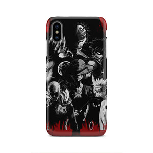 Naruto, Saitama, Luffy,  Luffy,, Goku and Kurosaki Phone Case iPhone Xs Max  