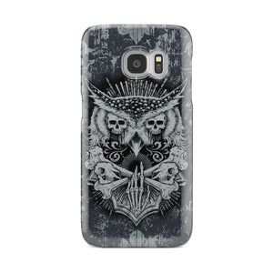 Aesthetic Owl Skull Phone Case Samsung Galaxy S6  