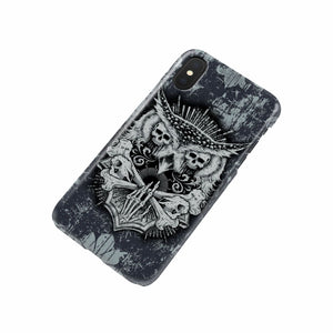 Aesthetic Owl Skull Phone Case   