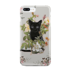 Black Cat And Flowers Phone Case iPhone 7 Plus  