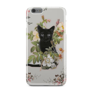 Black Cat And Flowers Phone Case iPhone 6s Plus  