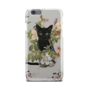 Black Cat And Flowers Phone Case iPhone 6  