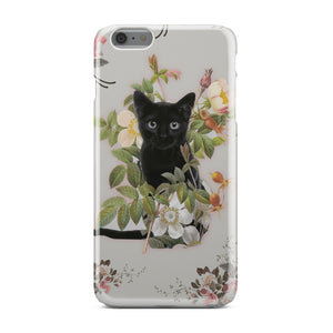 Black Cat And Flowers Phone Case iPhone 6 Plus  
