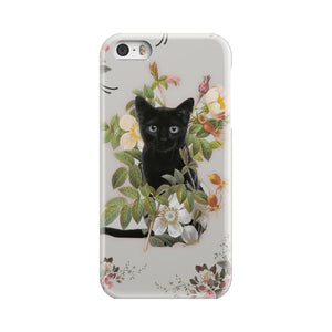 Black Cat And Flowers Phone Case iPhone 5  