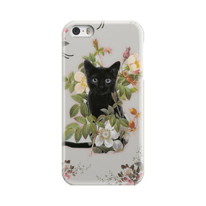 Black Cat And Flowers Phone Case iPhone 5s  